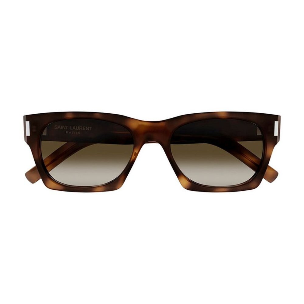 NEW SL402 019 SAINT LAURENT SUNGLASSES SQUARE BROWN WOMEN EYEWEAR - Picture 2 of 3